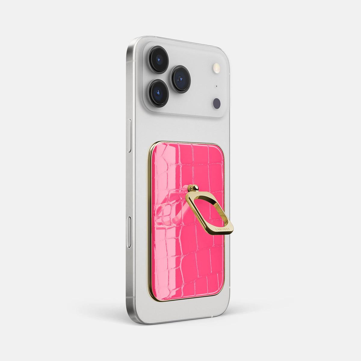 MagSafe Ring For iPhone 18 Pro Max In Shiny Alligator -1 | Pink-Panther-Gold