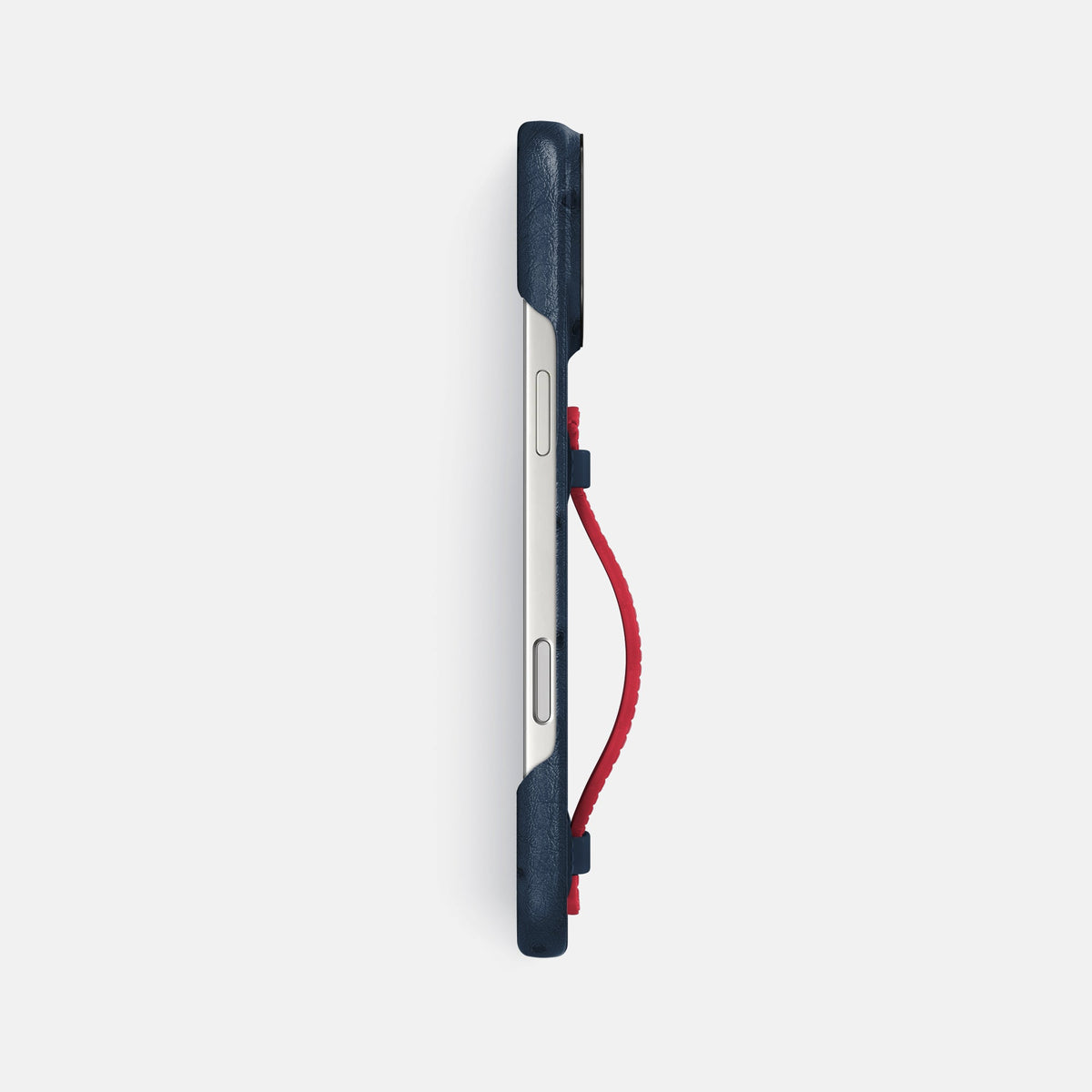 Center Handle Coloré For iPhone 18 Pro Max In Ostrich -2 | Navy-Blue-Black