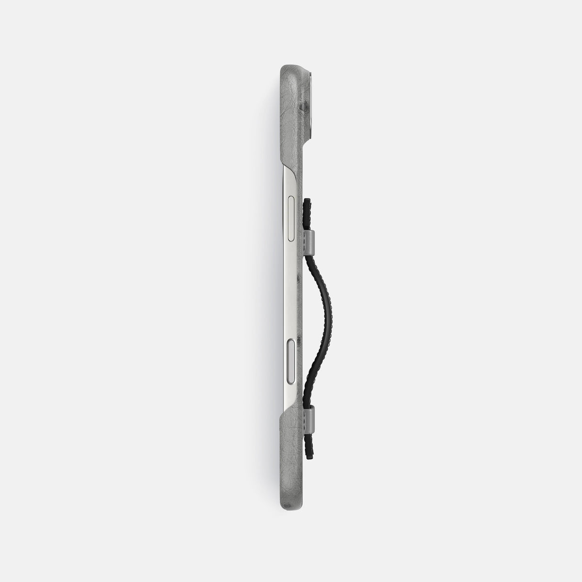 Handle Case Coloré For iPhone 17 Air In Ostrich -3 | Silver-Steel