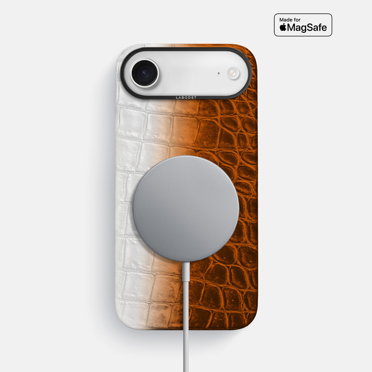 Classic Case For iPhone 17 Air In Himalayan Crocodile -4 | Orange-Black