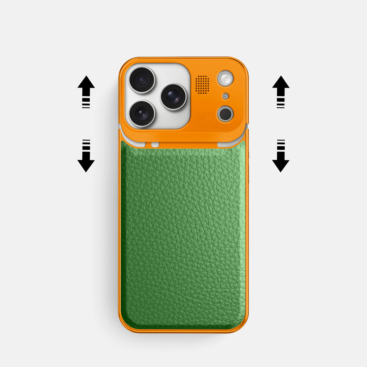 Metal Case For iPhone 17 Pro In Calf -2 | Herb-Orange
