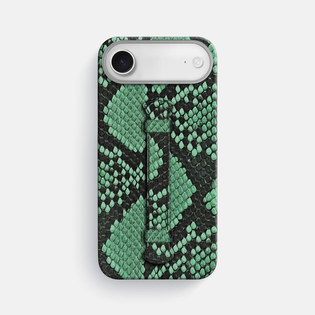 Center Handle For iPhone 17 Air In Deluxe Python -1 | Forest-Green-Steel