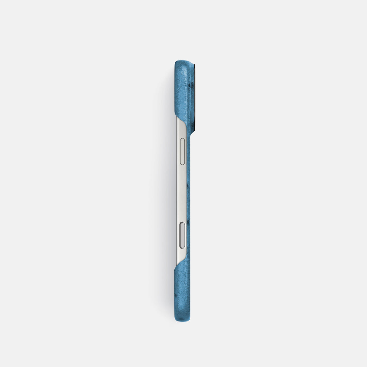 Classic Case For iPhone 17 Pro In Ostrich -3 | Blue-Jeans-Black