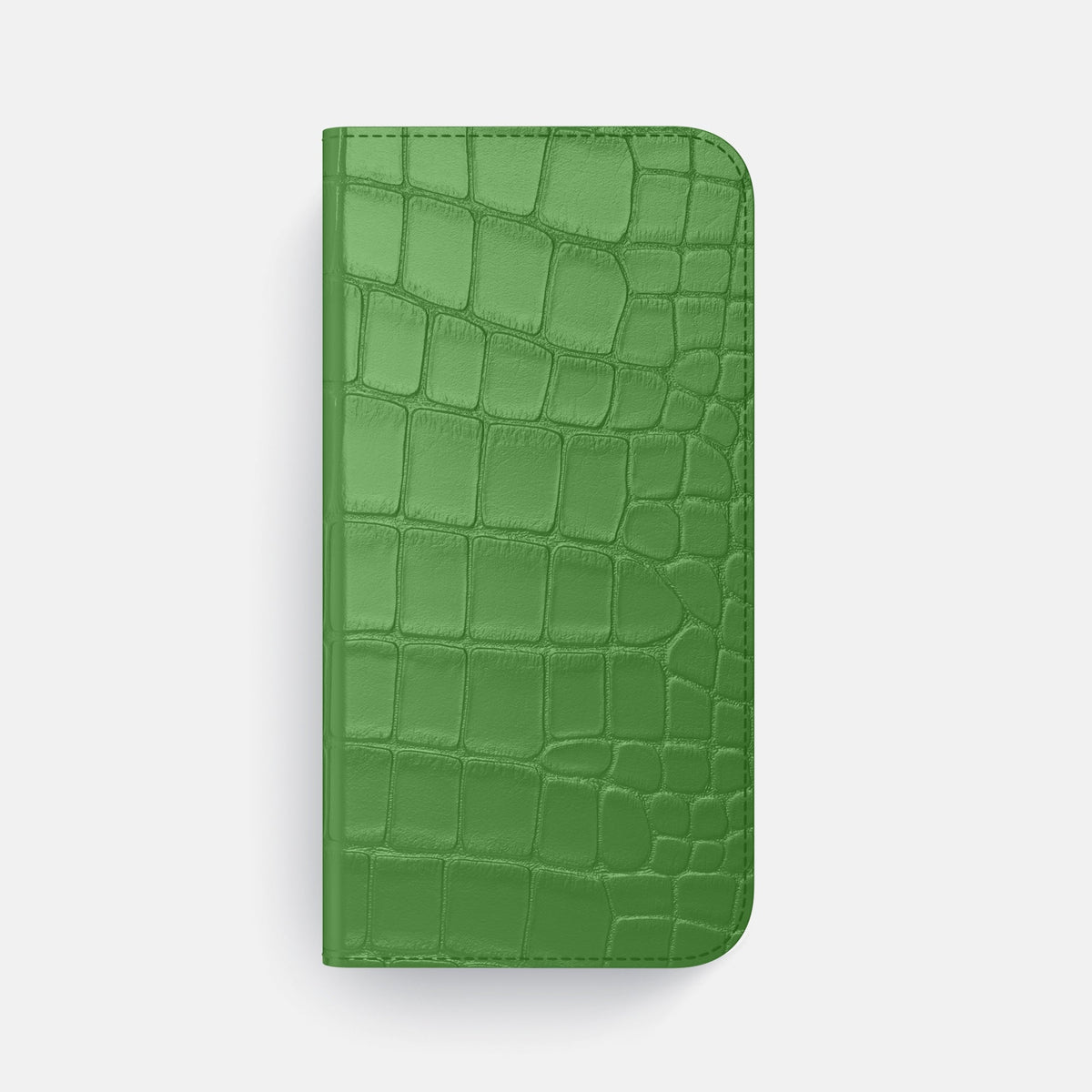 Folio Slim Case For iPhone 18 Pro Max In Alligator -4 | Apple-Green
