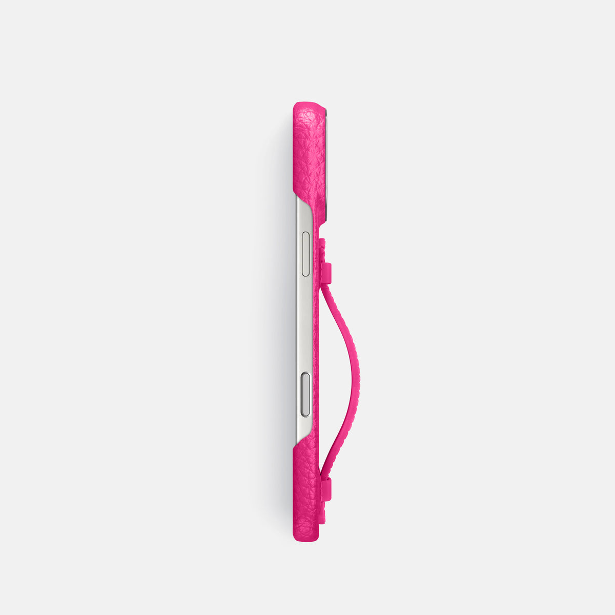 Center Handle For iPhone 17 Pro In Calf -2 | Magenta-Steel
