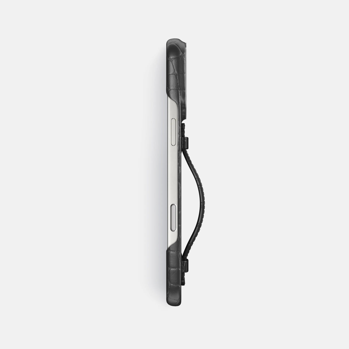 Center Handle For iPhone 17 Pro Max In Alligator -3 | Grey-Steel
