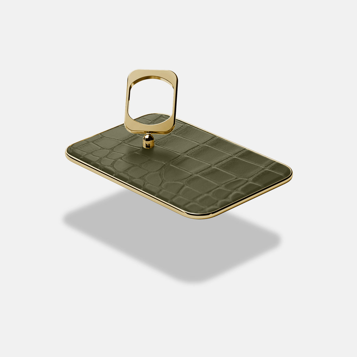 MagSafe Ring For iPhone 17 Pro In Alligator -4 | Kaki-Green-Gold