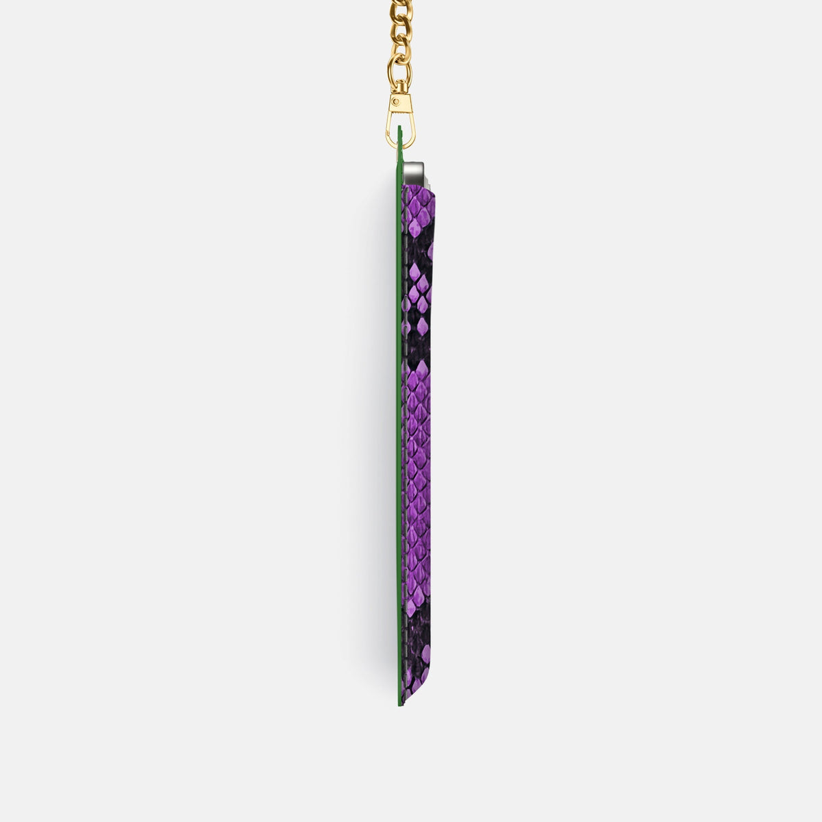 Crossbody Bag For iPhone 18 Pro In Deluxe Python -4 | Purple-Gold