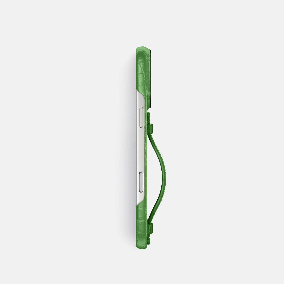 Center Handle For iPhone 18 Pro In Alligator -3 | Apple-Green-Black