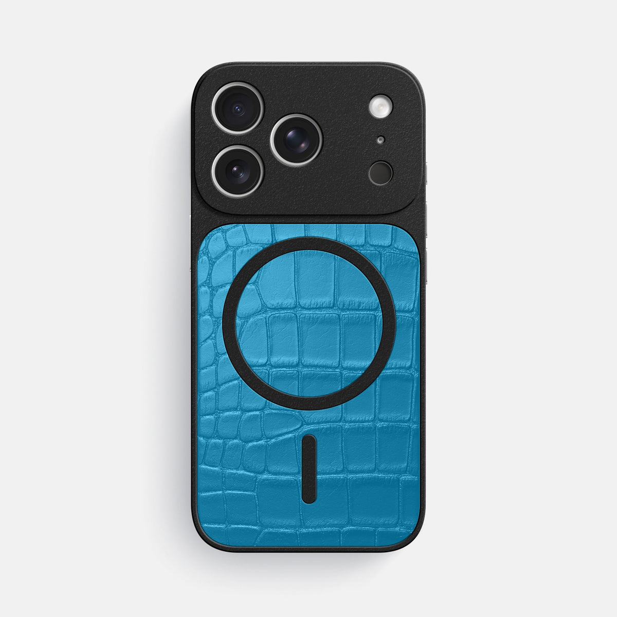 MagSafe Mask For iPhone 18 Pro Max In Alligator -3 | Curaçao-Blue