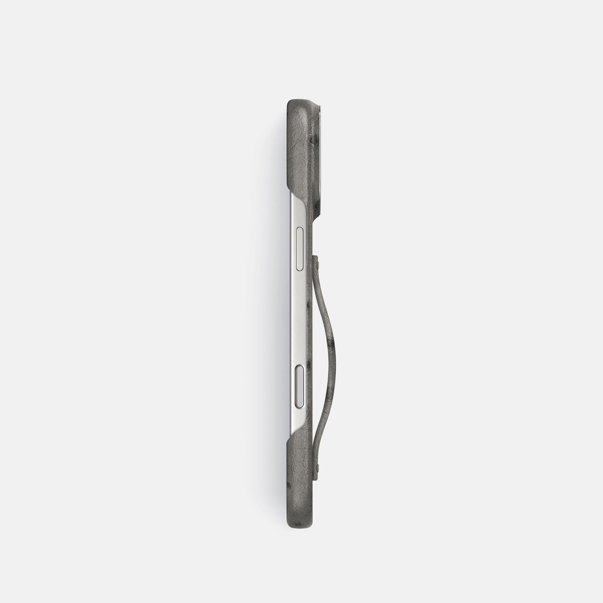 Finger Case For iPhone 18 Pro In Ostrich -3 | Grey-Steel