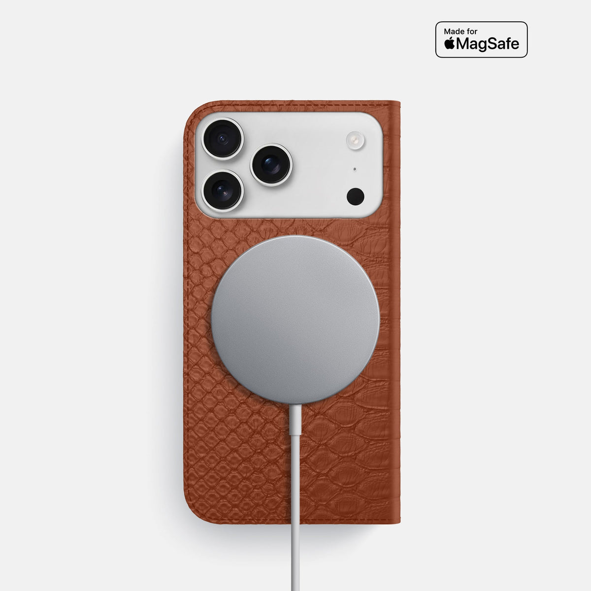Folio Slim Case For iPhone 18 Pro In Python -3 | Medium-Brown