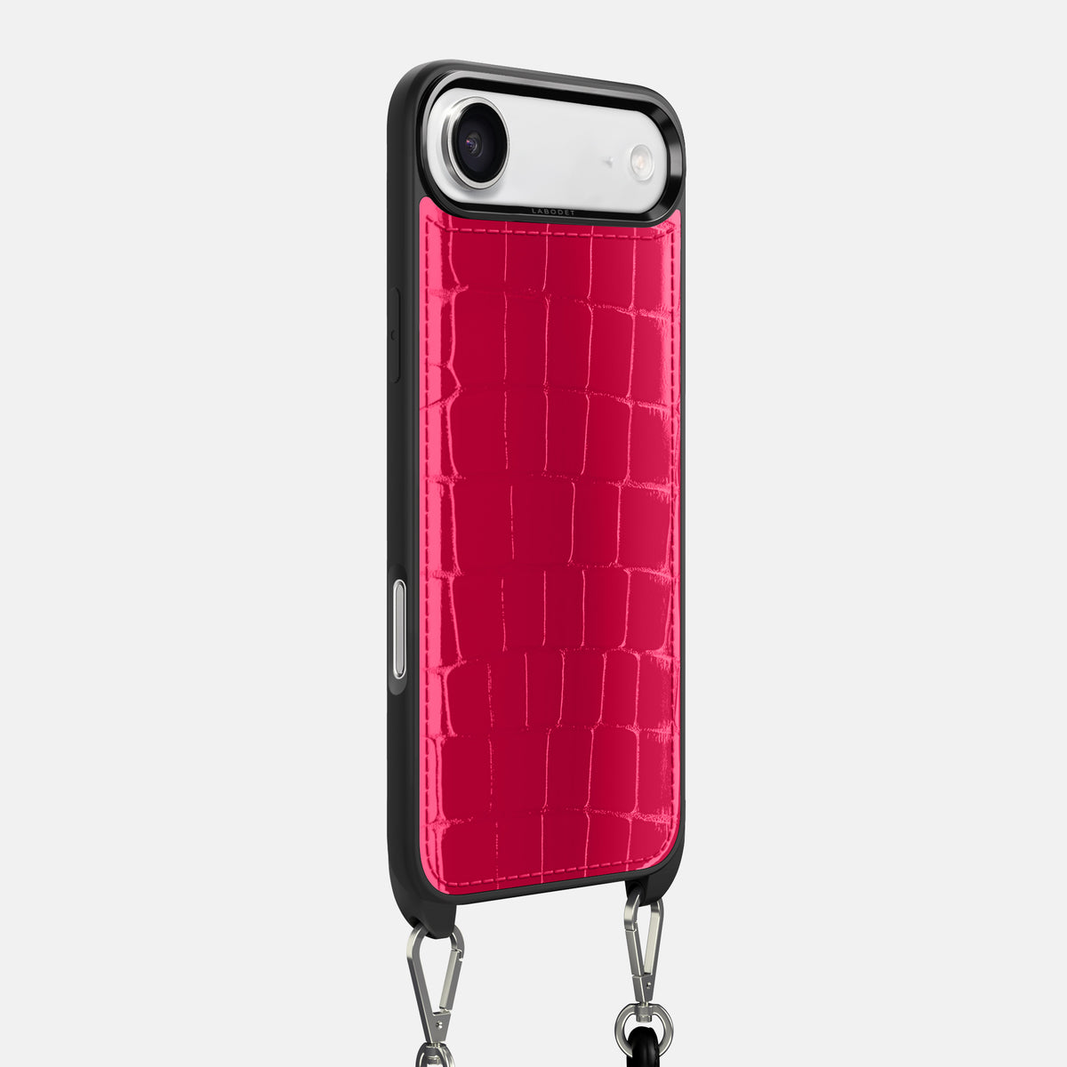 Crossbody Sport Case For iPhone 17 Air In Shiny Alligator -2 | Pink-Panther
