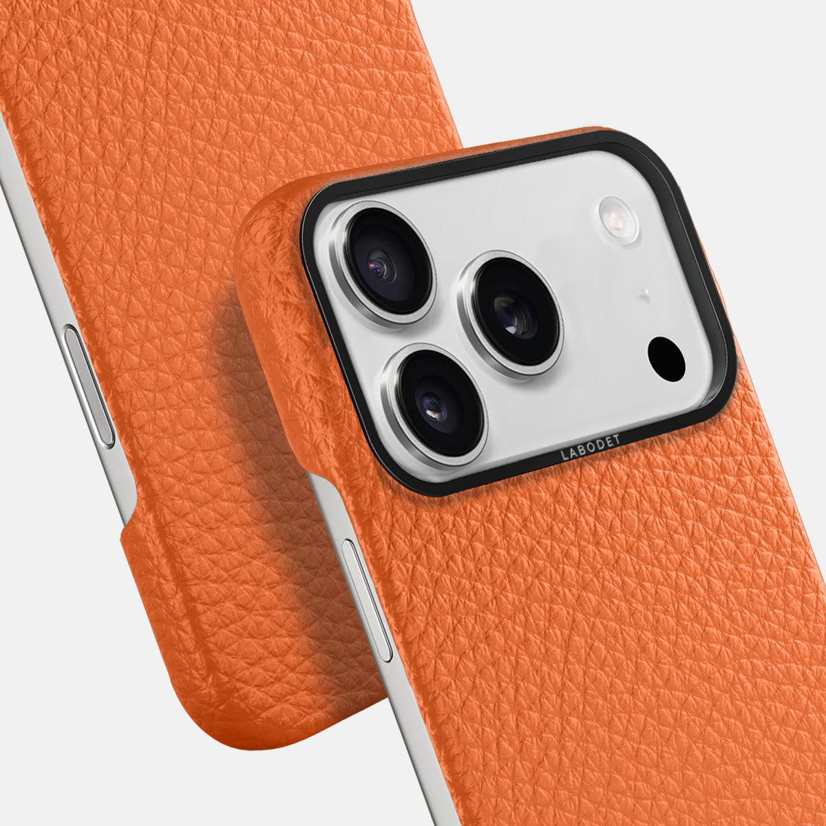 Classic Case For iPhone 17 Pro In Calf -6 | Orange-Black