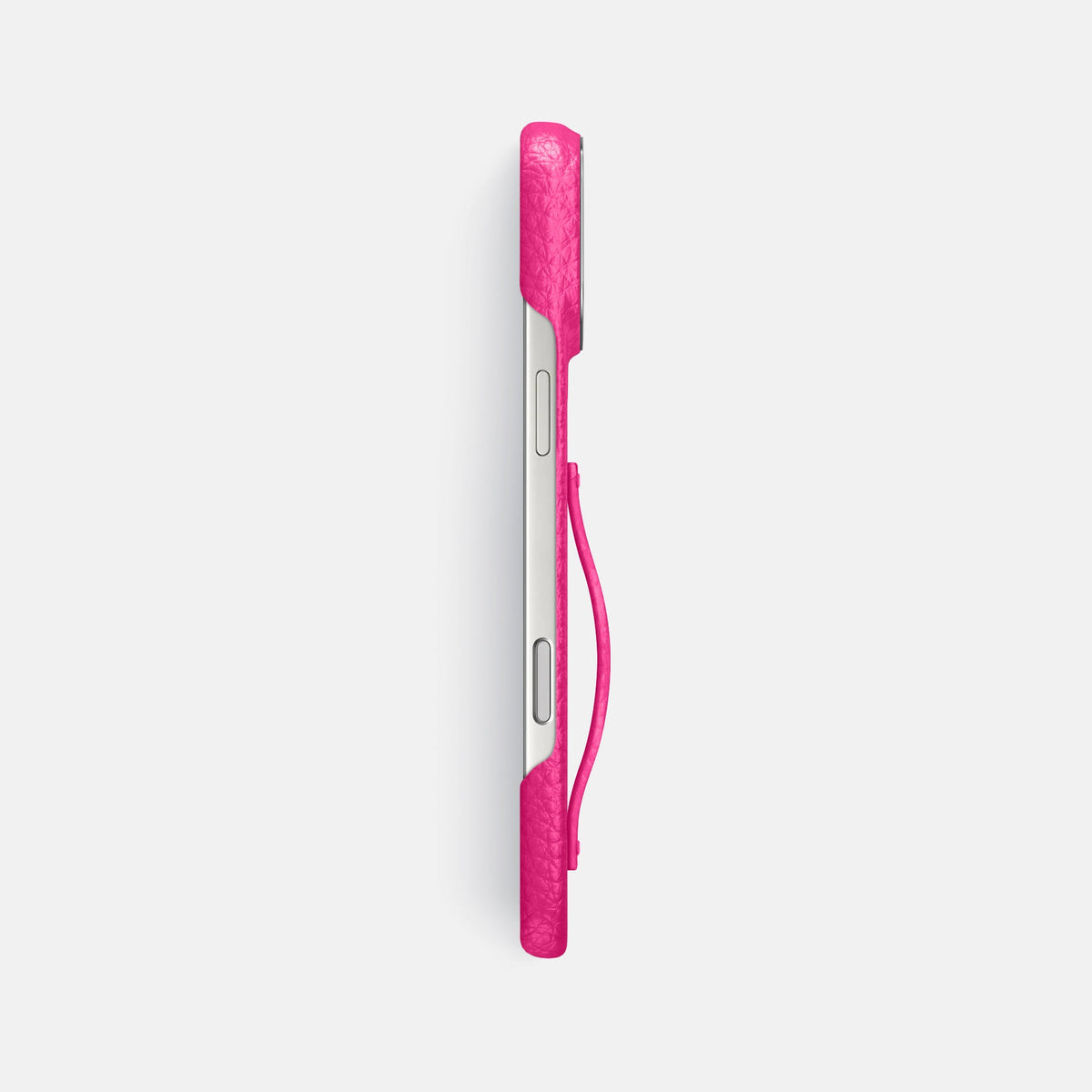 Finger Case For iPhone 18 Pro Max In Calf -3 | Magenta-Steel