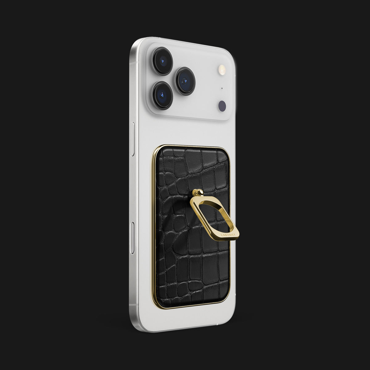 MagSafe Ring Edition Black For iPhone 17 Pro Max In Alligator -2 | Edition-Black-Gold