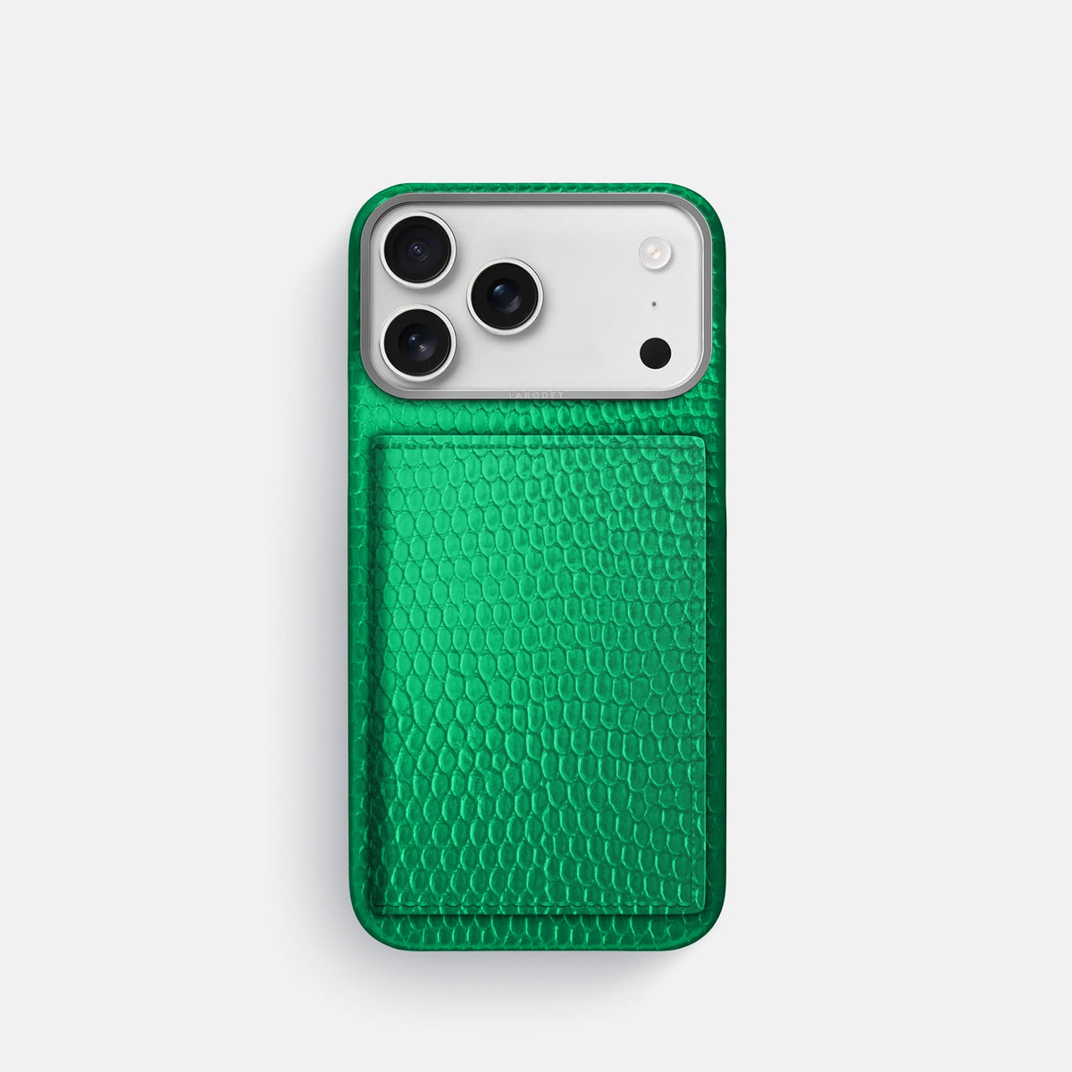 Bi-Fold Case For iPhone 18 Pro In Lizard -1 | Apple-Green-Steel
