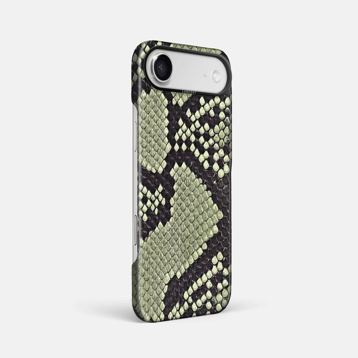 Classic Case For iPhone 17 Air In Deluxe Python -2 | Army-Green-Black