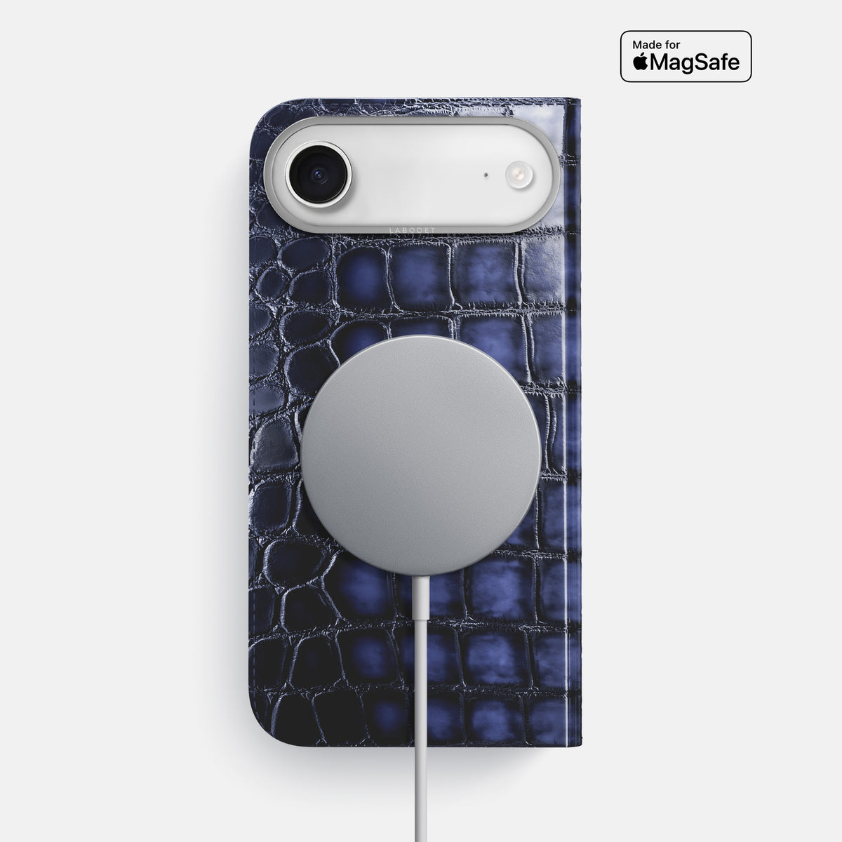 Folio Case For iPhone 17 Air In Patina Alligator -3 | Havana-Blue-Steel