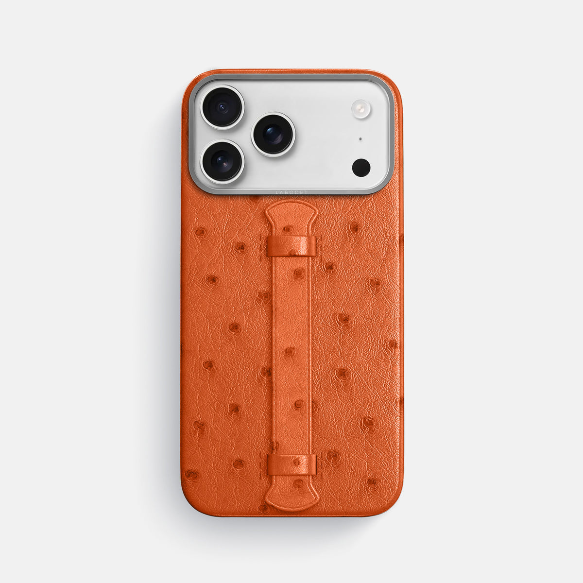 Center Handle For iPhone 17 Pro Max In Ostrich -1 | Orange-Steel