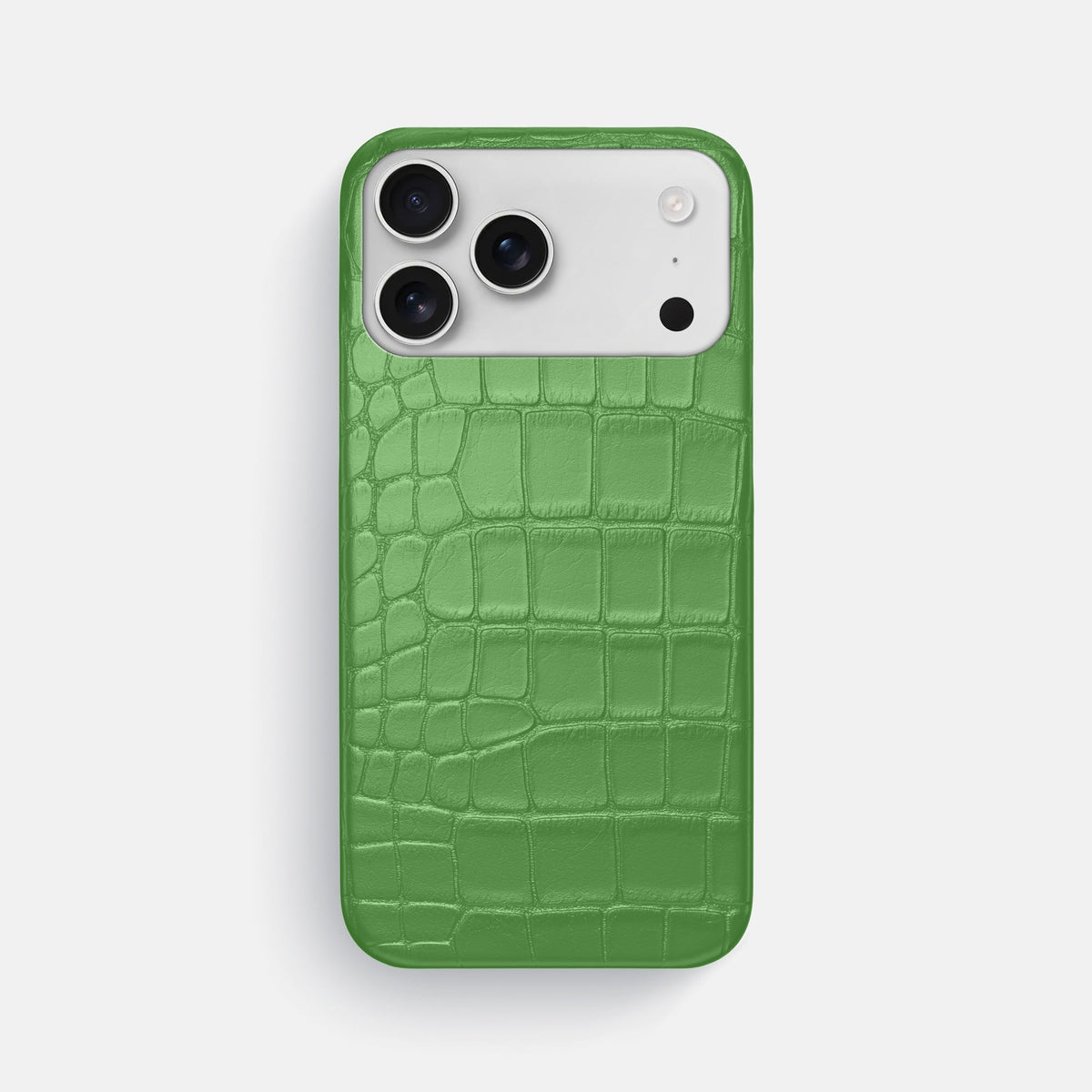 Slim Case For iPhone 18 Pro Max In Alligator -1 | Apple-Green