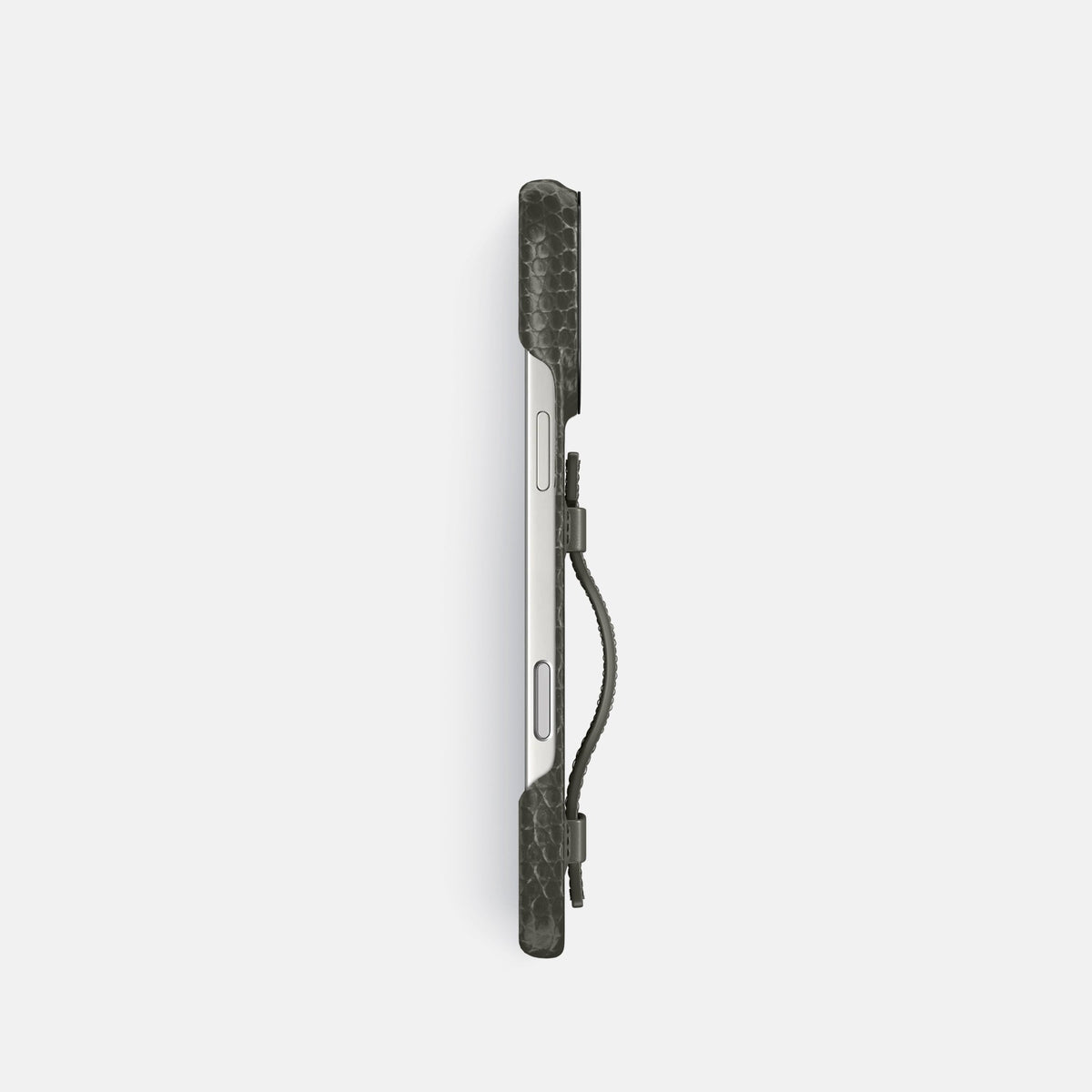 Handle Case For iPhone 18 Pro In Lizard -3 | Grey-Black