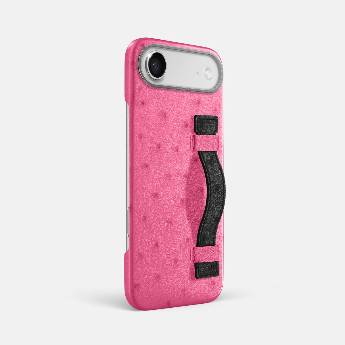 Handle Case Coloré For iPhone 17 Air In Ostrich -2 | Pink-Steel