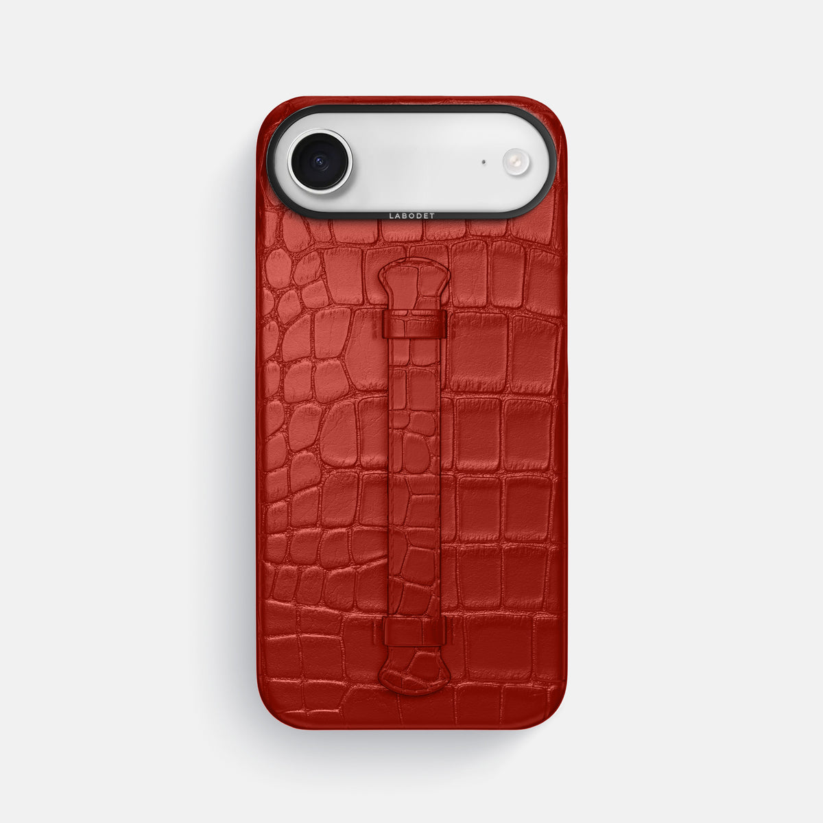 Center Handle For iPhone 17 Air In Alligator -1 | Red-Black