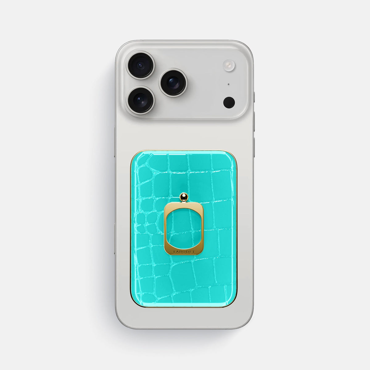 MagSafe Ring For iPhone 18 Pro Max In Shiny Alligator -2 | Mint-Gold
