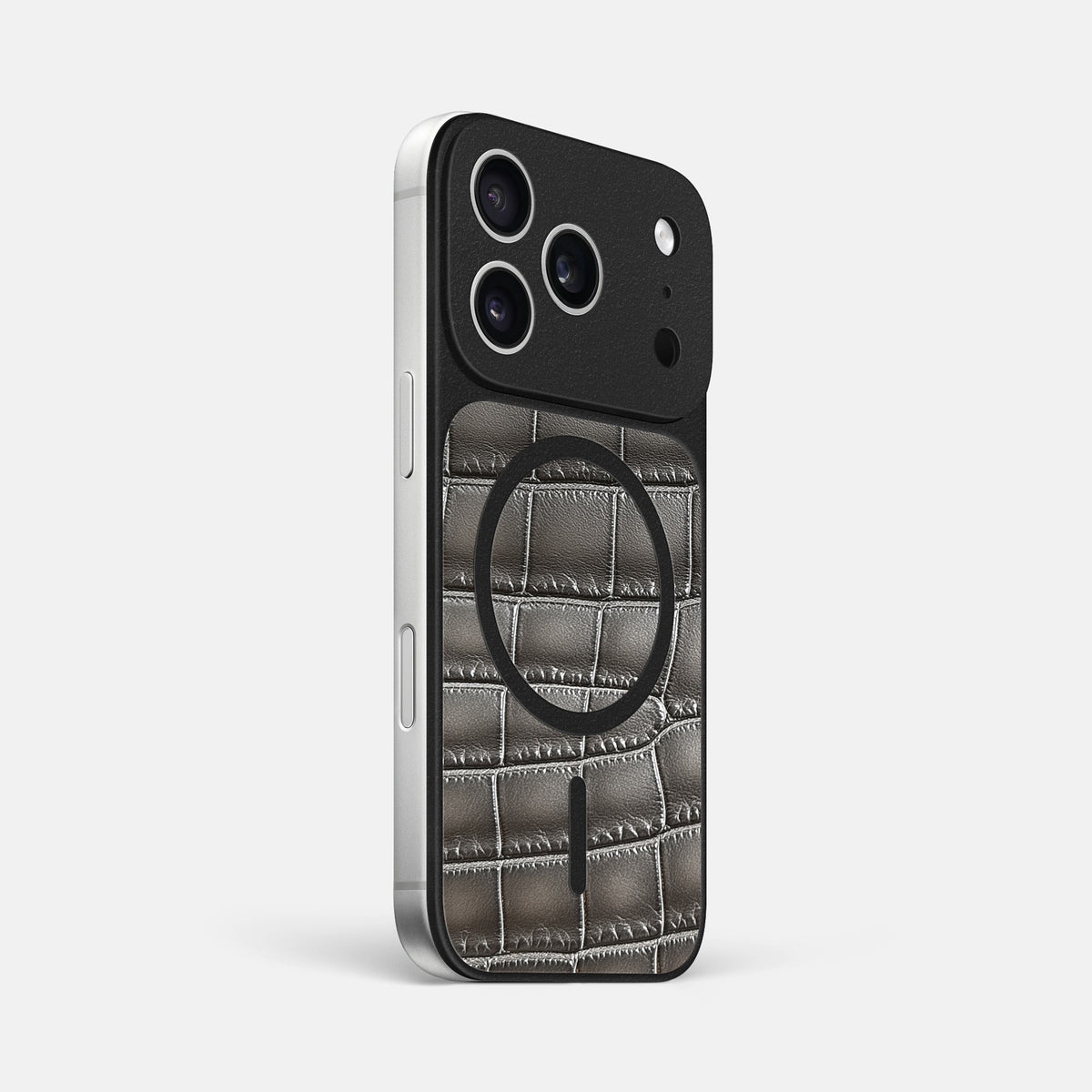 MagSafe Mask For iPhone 17 Pro Max In Patina Alligator -2 | Grey