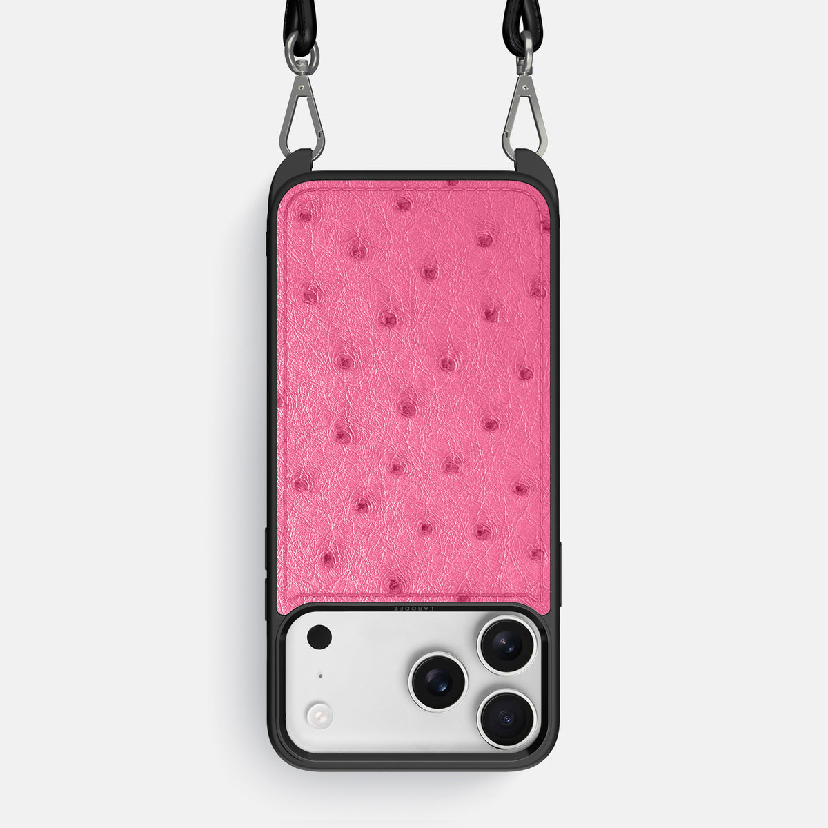 Crossbody Sport Case For iPhone 17 Pro Max In Ostrich -1 | Pink
