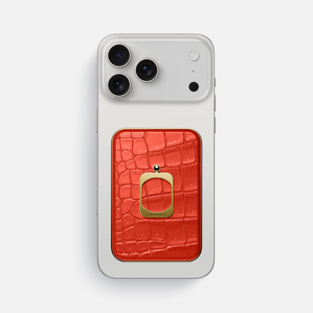 MagSafe Ring For iPhone 17 Pro Max In Porosus Crocodile -2 | Rust-Gold