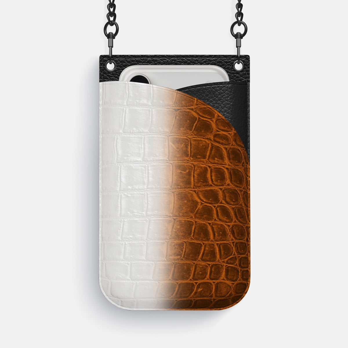 Crossbody Bag For iPhone 17 Pro Max In Himalayan Crocodile