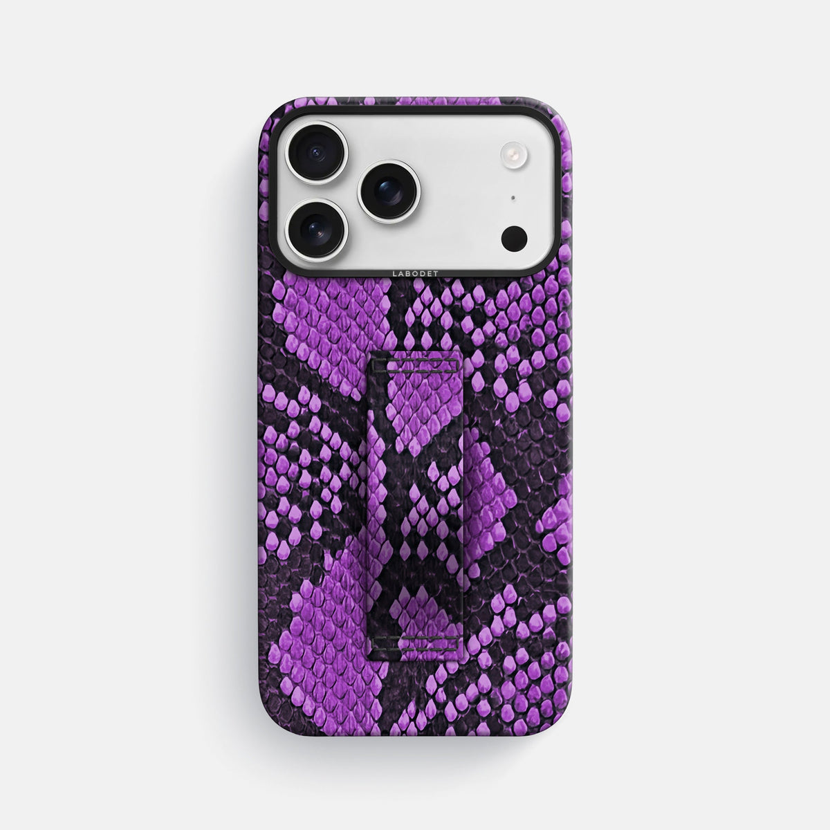 Finger Case For iPhone 18 Pro Max In Deluxe Python -1 | Purple-Black