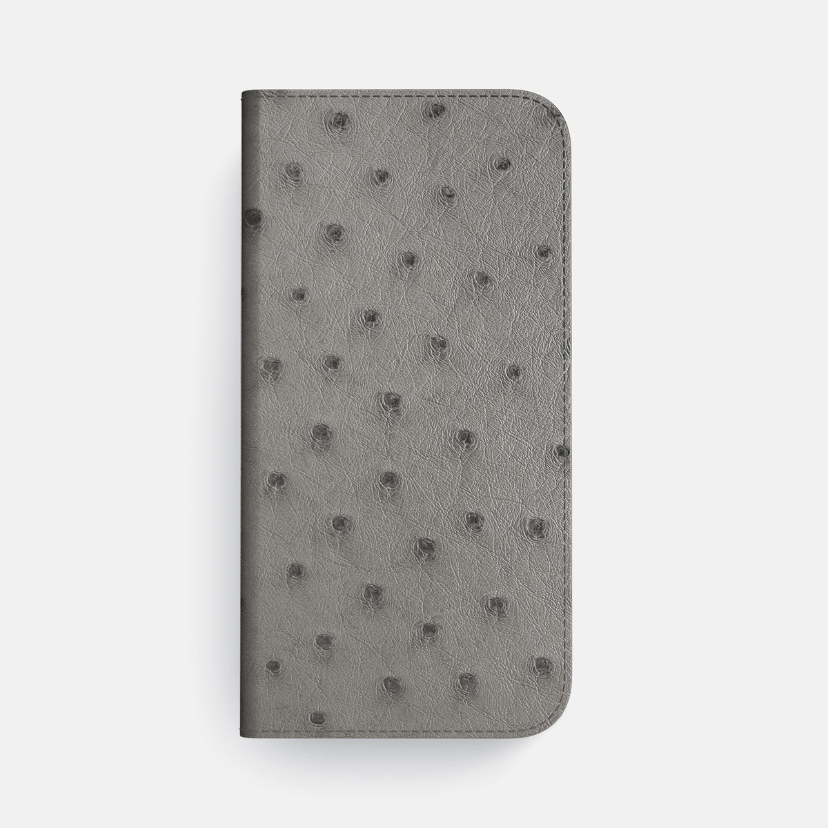 Folio Case For iPhone 17 Pro Max In Ostrich -4 | Grey-Steel