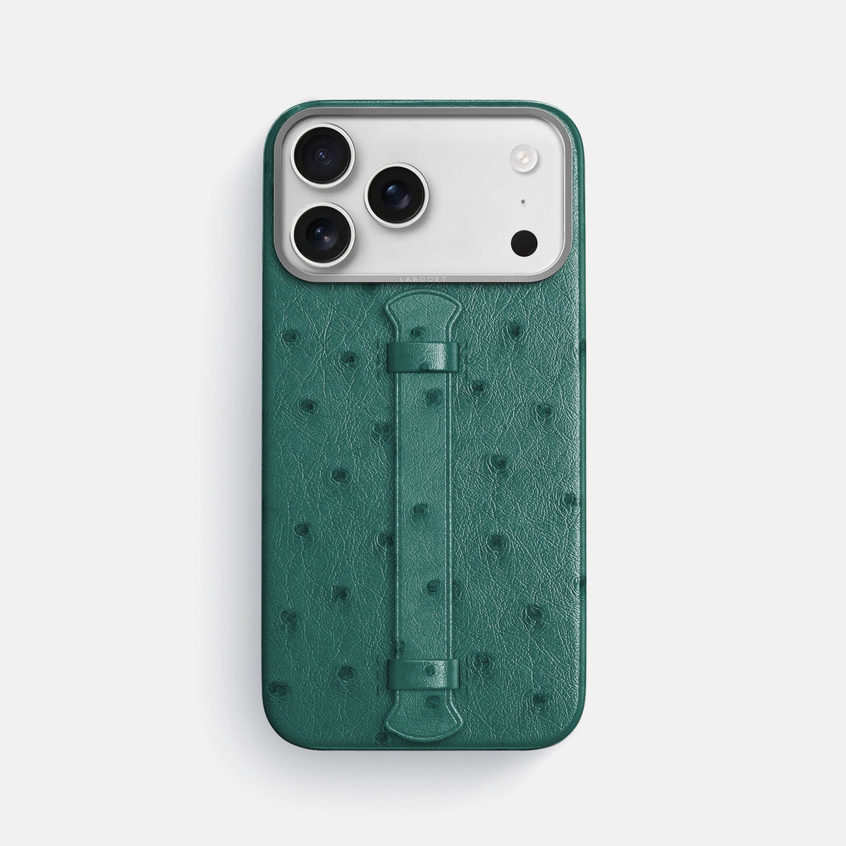 Center Handle For iPhone 18 Pro Max In Ostrich -1 | Forest-Green-Steel