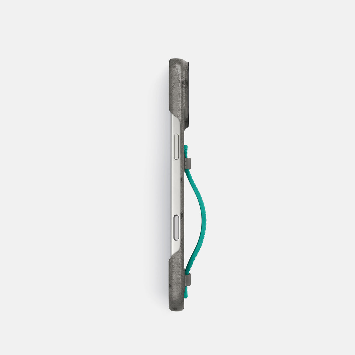 Center Handle Coloré For iPhone 17 Pro In Ostrich -2 | Grey-Black