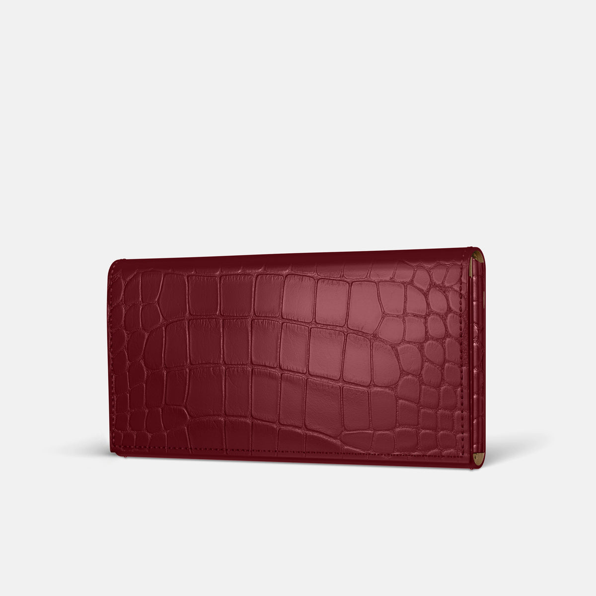 Wallet Case For iPhone 17 Pro In Alligator -1 | Burgundy