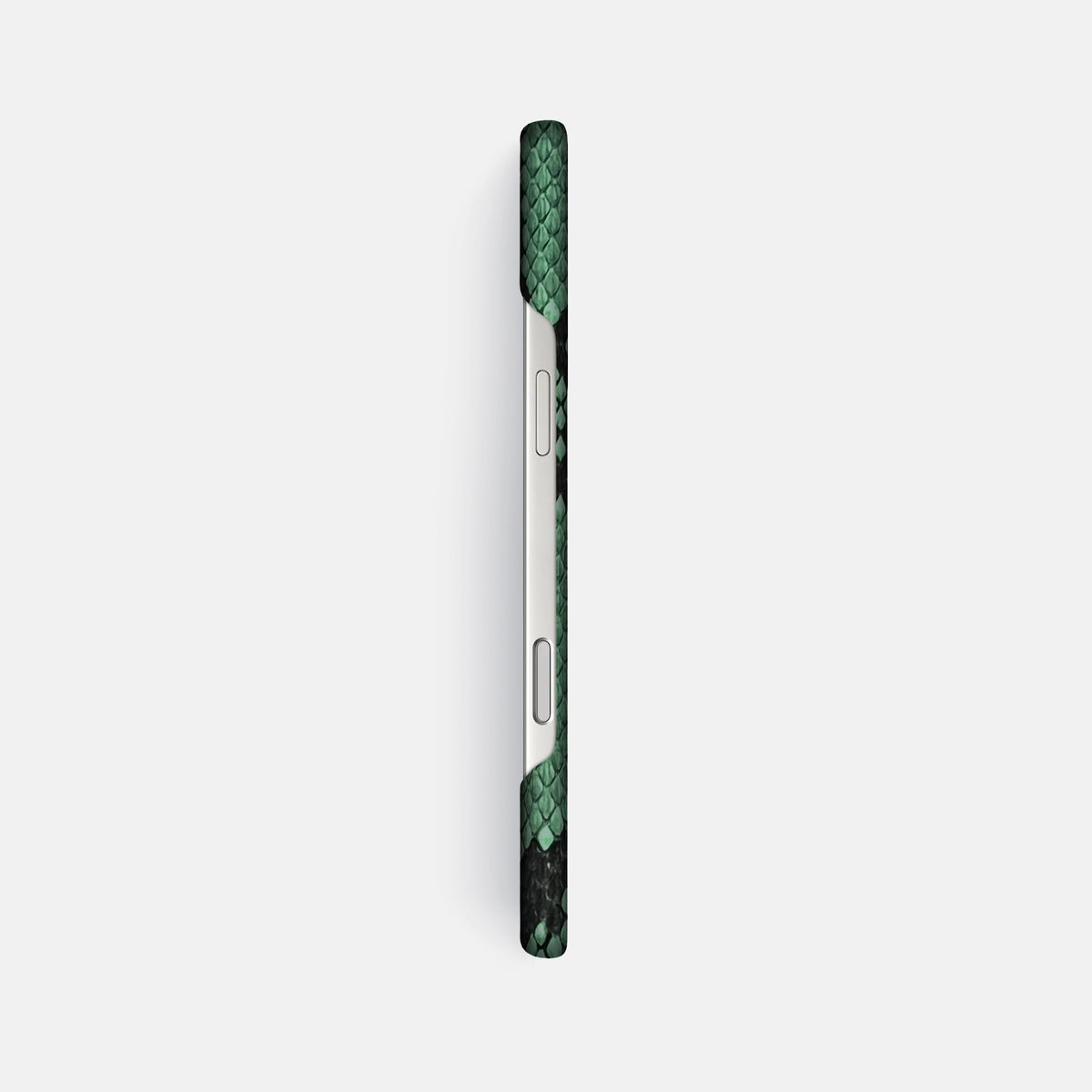 Slim Case For iPhone 17 Pro Max In Deluxe Python -3 | Forest-Green