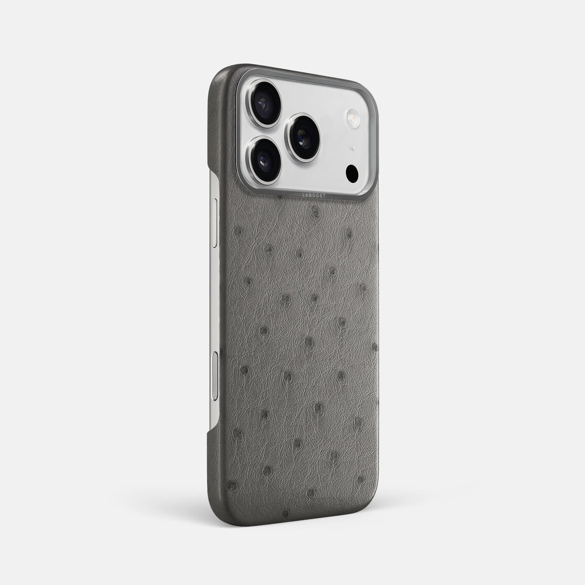 Classic Case For iPhone 17 Pro Max In Ostrich -2 | Grey-Steel