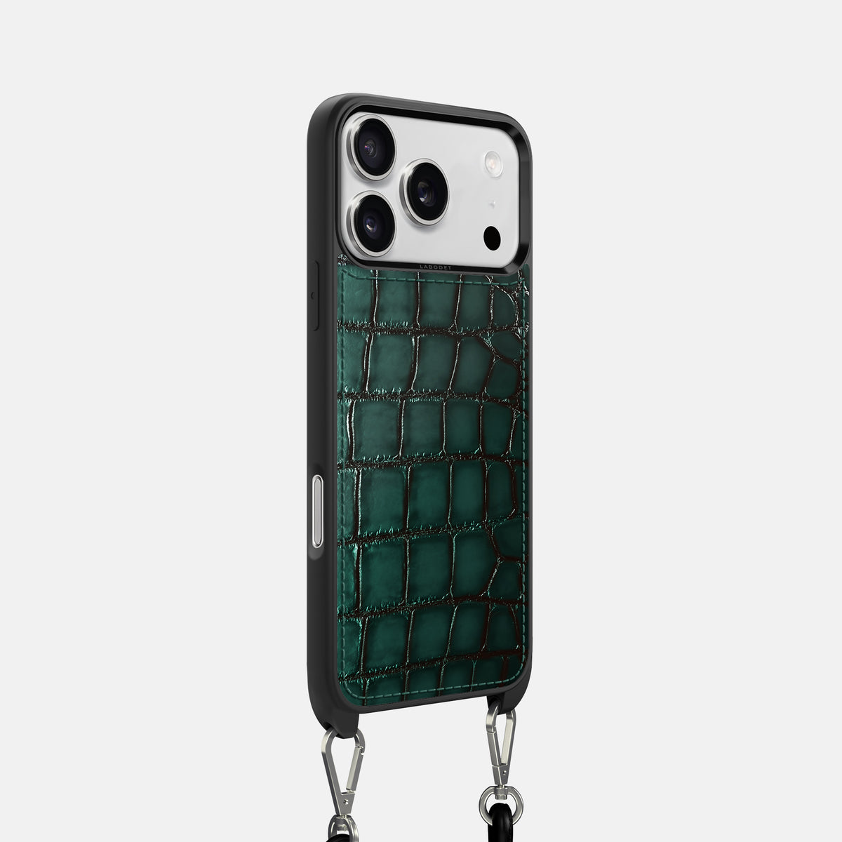 Crossbody Sport Case For iPhone 17 Pro In Patina Alligator -2 | Green