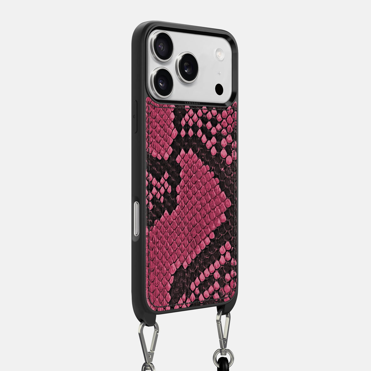 Crossbody Sport Case For iPhone 18 Pro Max In Deluxe Python -2 | Burgundy