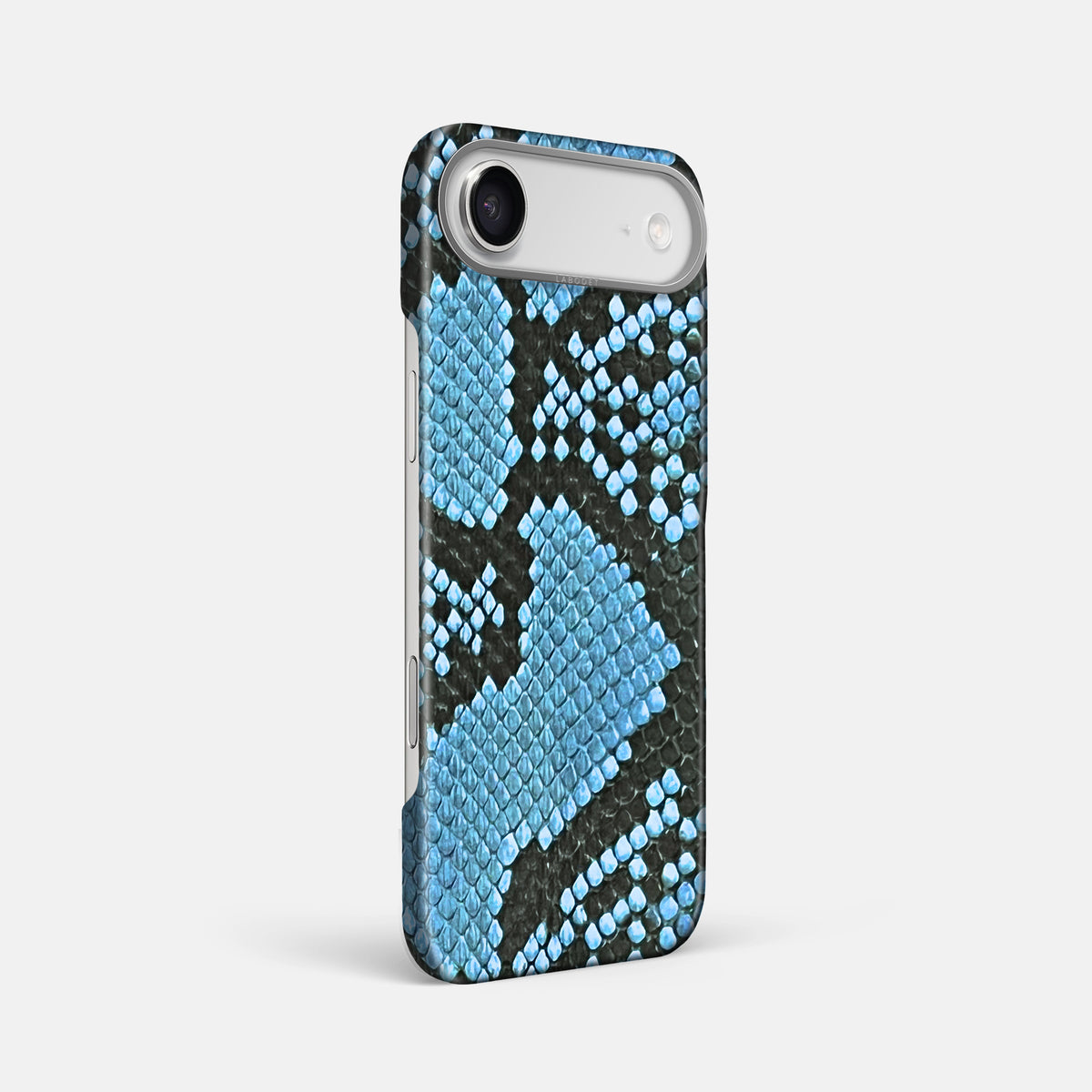 Classic Case For iPhone 17 Air In Deluxe Python -2 | Pacific-Blue-Steel