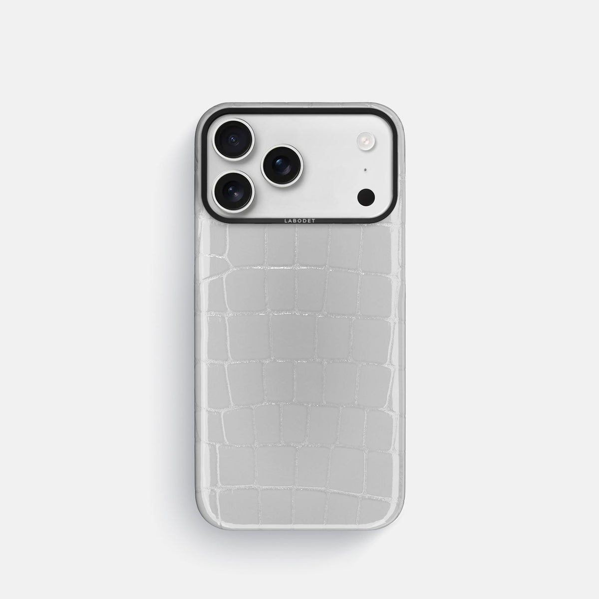 Classic Case For iPhone 18 Pro In Shiny Alligator -1 | White-Black