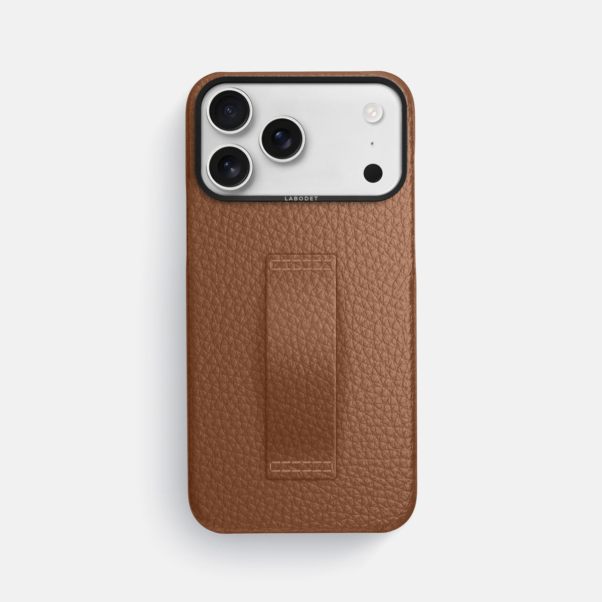 Finger Case For iPhone 17 Pro Max In Calf -1 | Caramel-Black