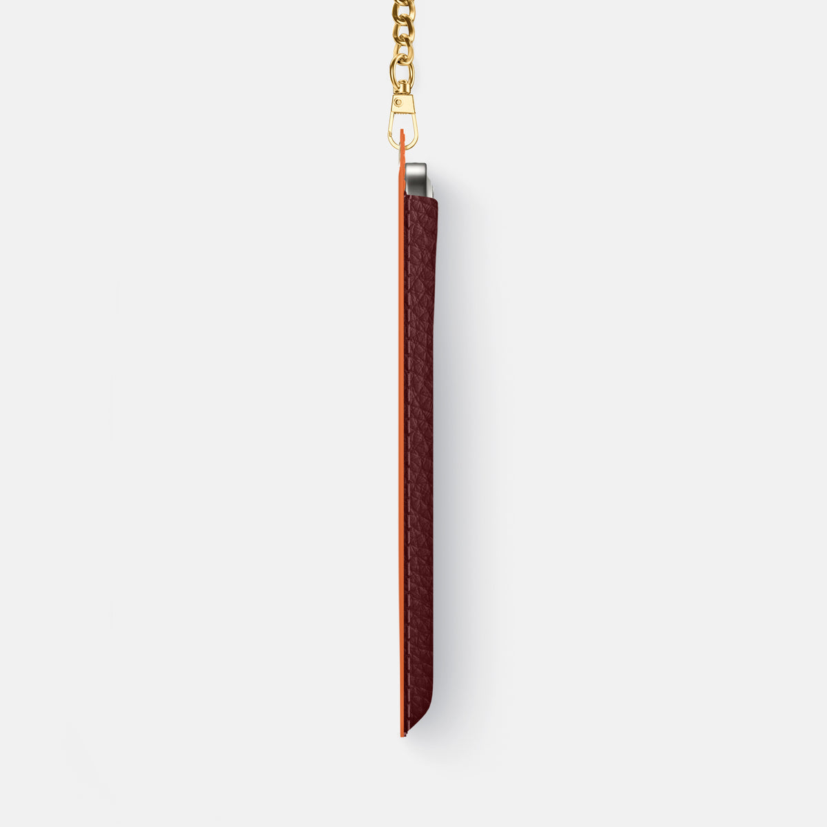Crossbody Bag For iPhone 17 Pro Max In Calf -4 | Bordeaux-Gold