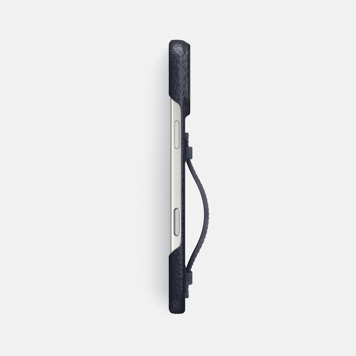 Center Handle For iPhone 18 Pro Max In Calf -2 | Marine-Black