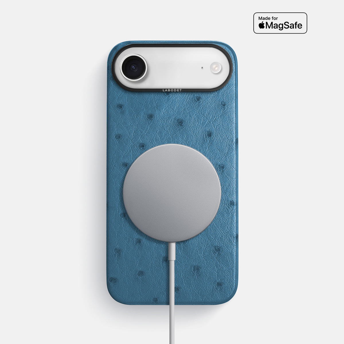 Classic Case For iPhone 17 Air In Ostrich -5 | Blue-Jeans-Black