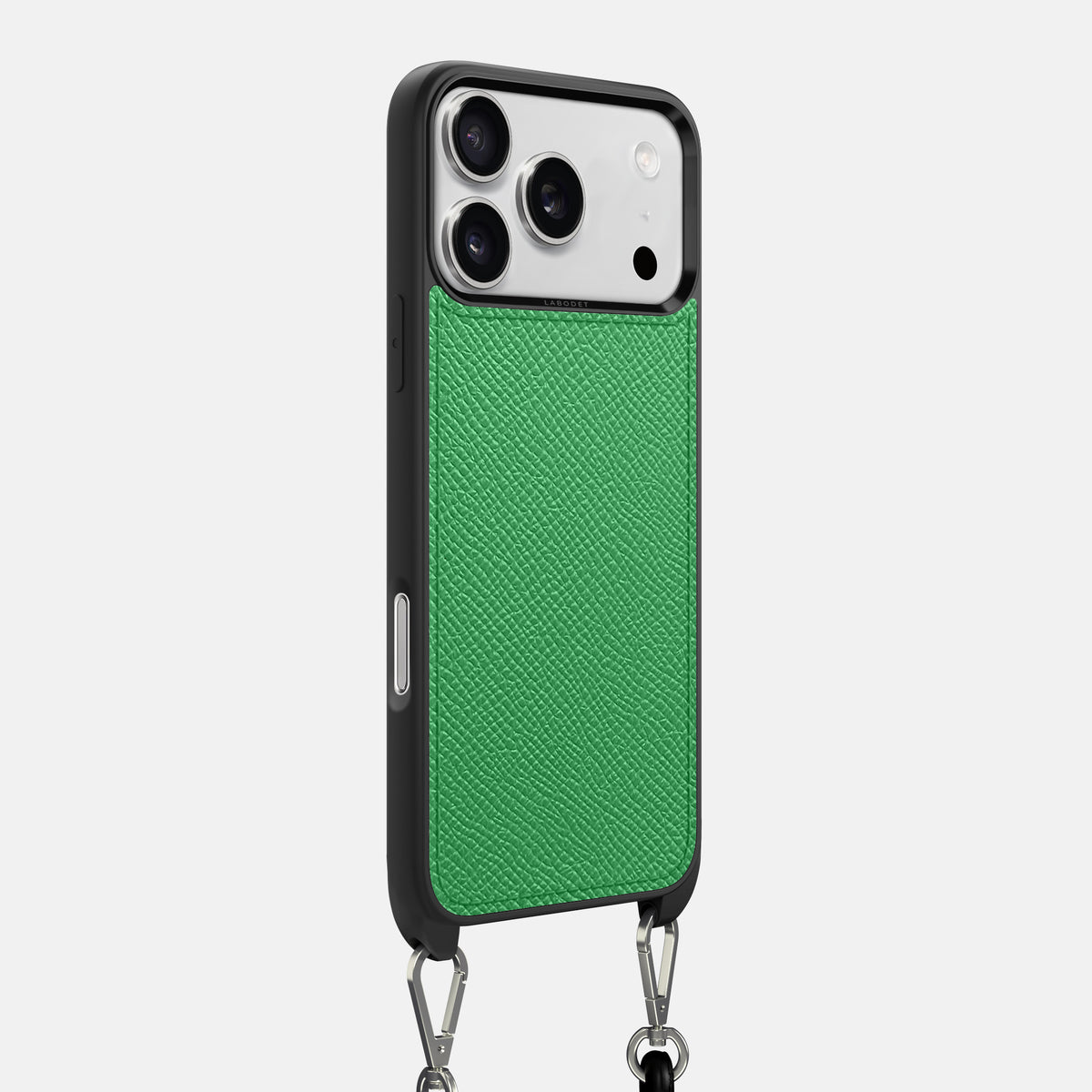 Crossbody Sport Case For iPhone 17 Pro Max In Epsom-Style Calf -2 | Grass-Green