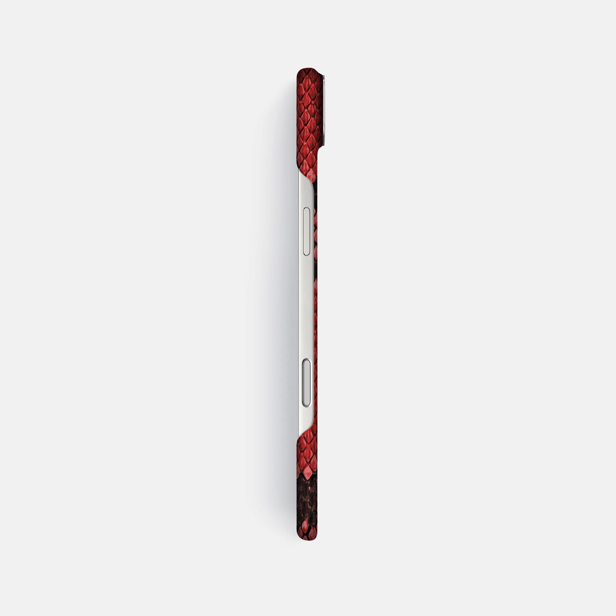 Classic Case For iPhone 17 Air In Deluxe Python -3 | Red-Steel